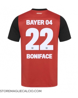 Bayer Leverkusen Victor Boniface #22 Maglia Gara Casa Repliche 2024-25